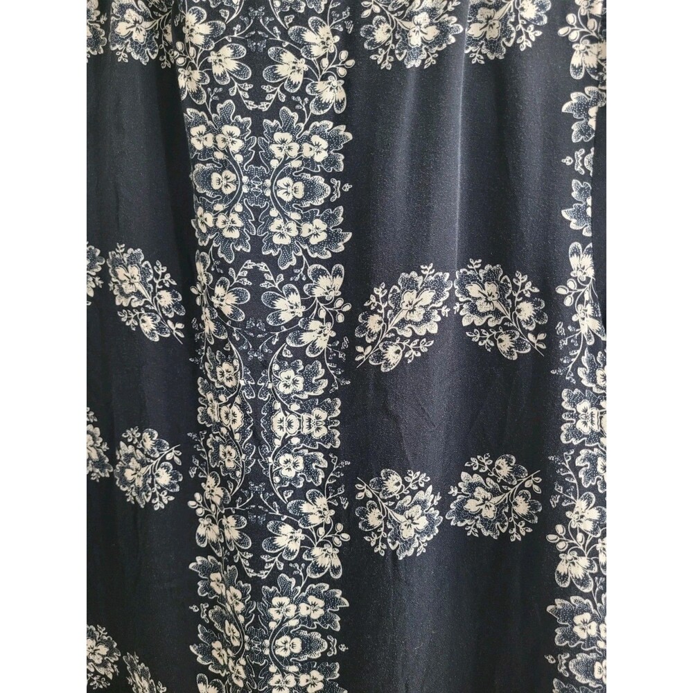 Hyacinth House Miller Maxi Dress S Navy Floral Tuckernuck Tiered Shirt Dress - Picture 9 of 9